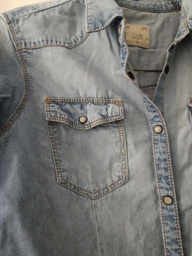 Camisa vaquera mangas largas