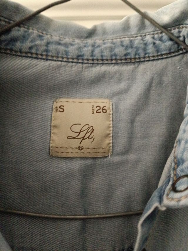 Camisa vaquera mangas largas