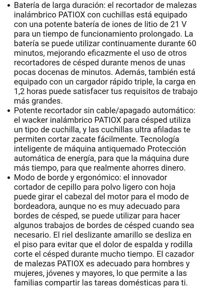 Recortadora de césped Nueva