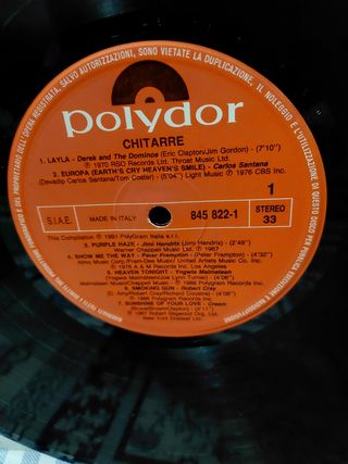 Chitarre- compilation 33 giri