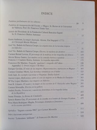 L'ORDIM DE LA LLAR.2002. Teatro clásico