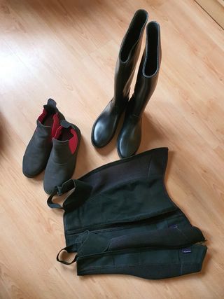 Kit de calzado y ropa de equitación