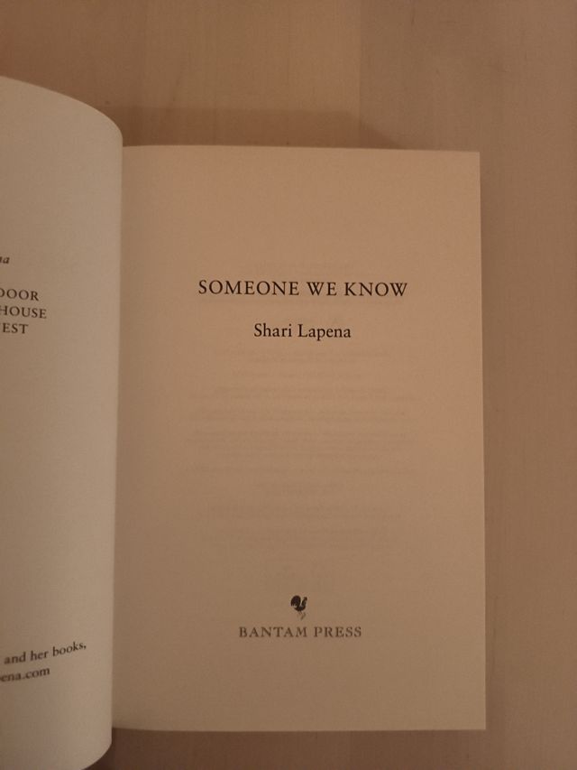 Someone we know Shari Lapena