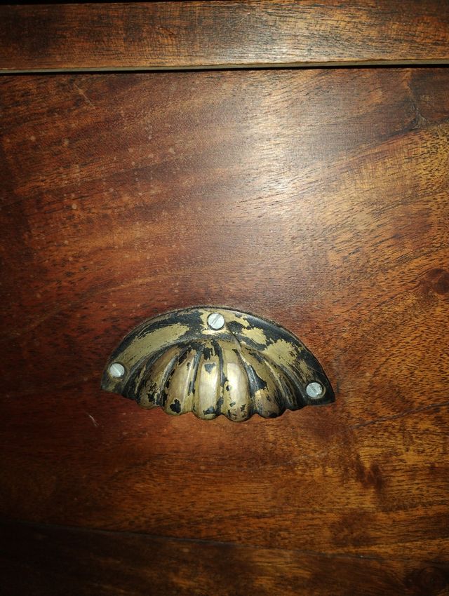 Mesa auxiliar madera teka.RECOGIDA en persona