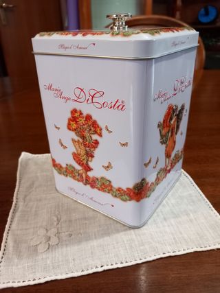 Scatola latta angelo farfalla 
