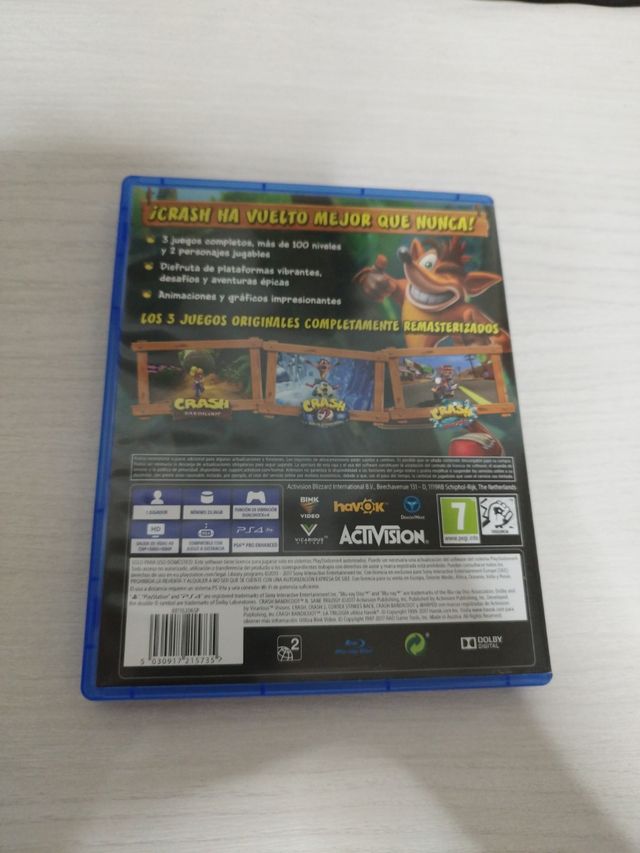 Crash Bandicoot n Sane triology , ps4
