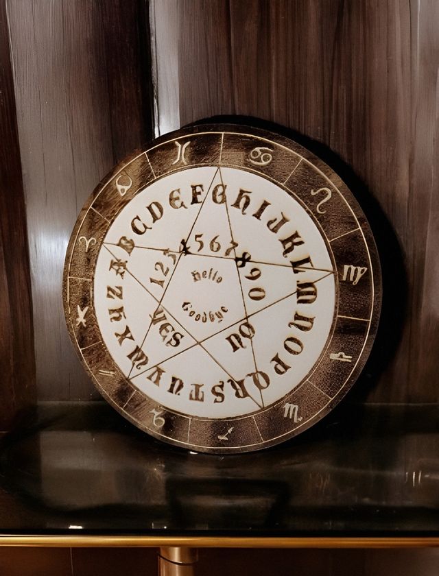 Tavola Ouija in legno oggetto decorativo