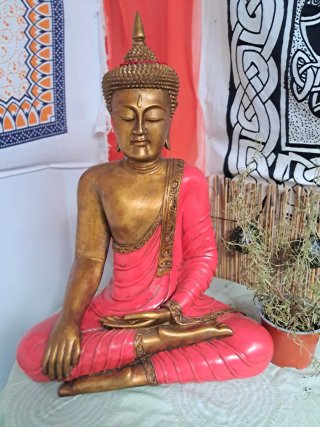 Gran Buda Gautama Dorado GRANDE. 60 centimetros.