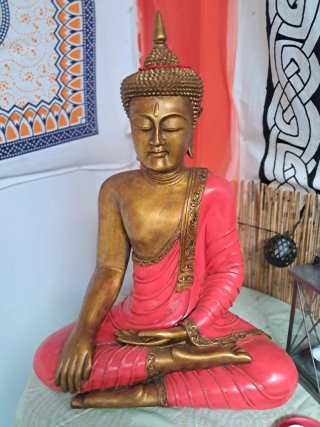 Gran Buda Gautama Dorado GRANDE. 60 centimetros.