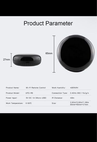 TELECOMANDO SMART WIFI IR REMOTE INFRAROSSI
