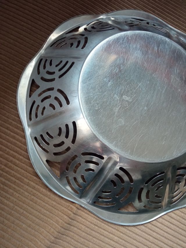 Panera/frutero de acero inoxidable