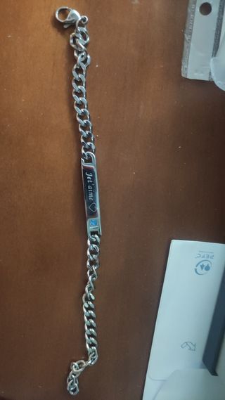 Pulsera"je t'aime" (te amo)para pareja