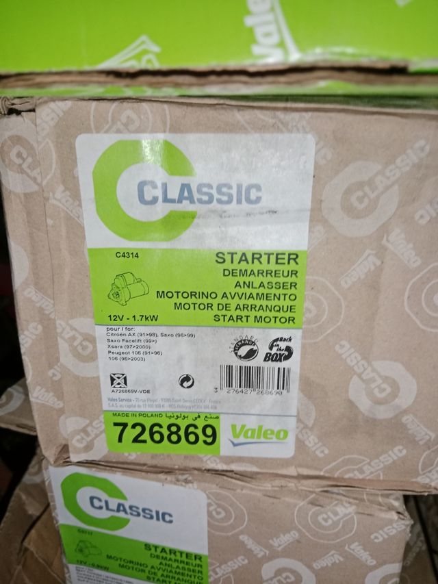 Arranque nuevo sin estrenar grupo psa