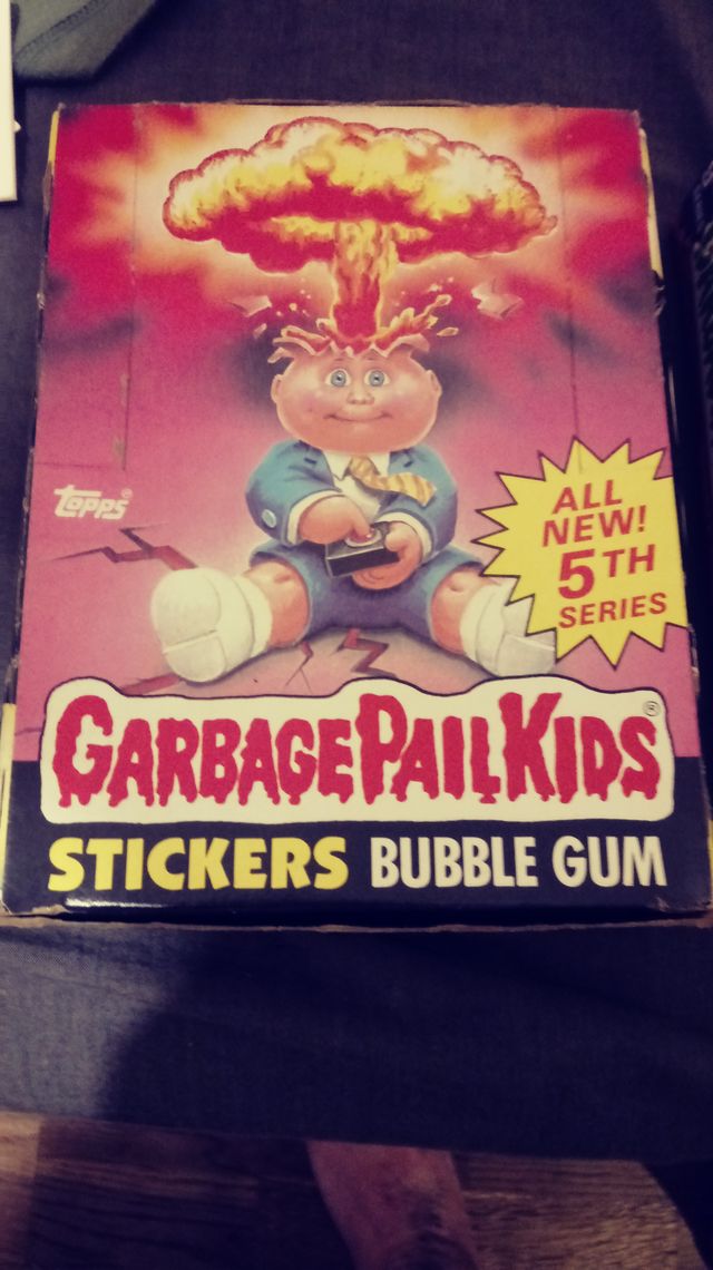 2 cajas cromos pandilla basura garbage kids sticks