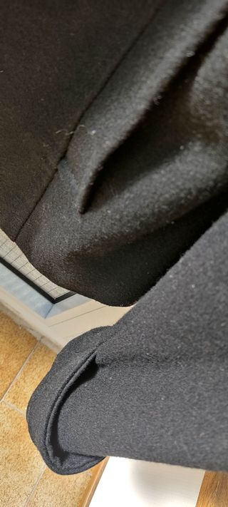 Chaquetón chica negro h&m
