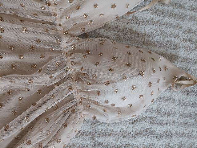 Mini dress con pois brillantinati