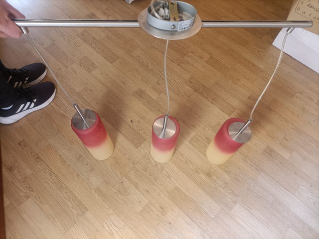 LAMPARA COLGANTE DE 3 LUCES