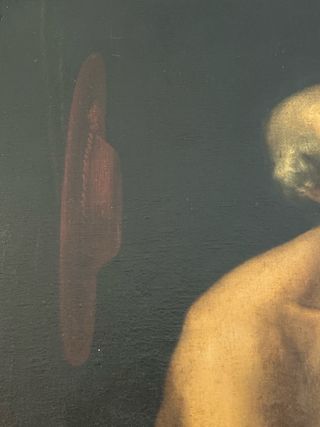 Antiguedad.Cuadro grande de San Jeronimo