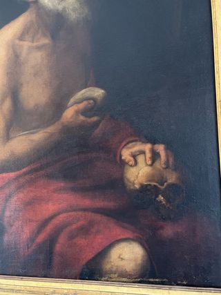 Antiguedad.Cuadro grande de San Jeronimo