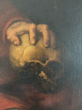 Antiguedad.Cuadro grande de San Jeronimo