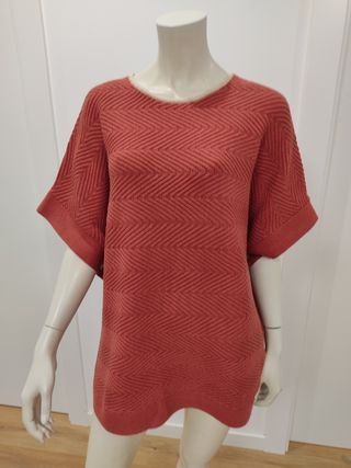 Capa poncho punto