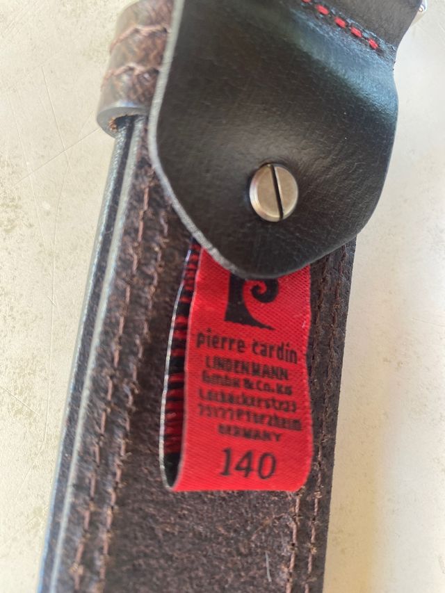 Cinturon artesanal piel pierre cardin