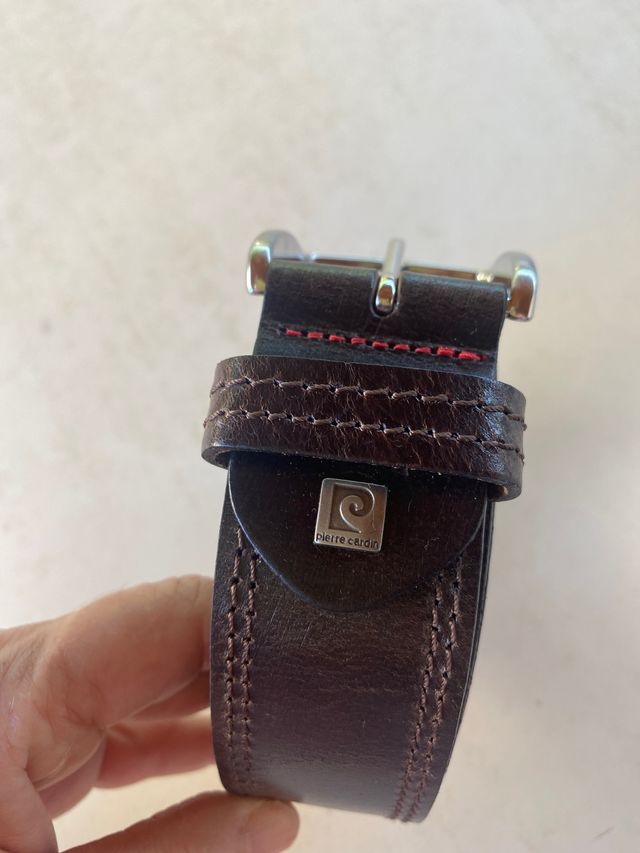Cinturon artesanal piel pierre cardin