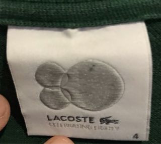 Polo Lacoste verde oscuro