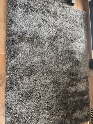 Alfombra pelo gris 200x140cm