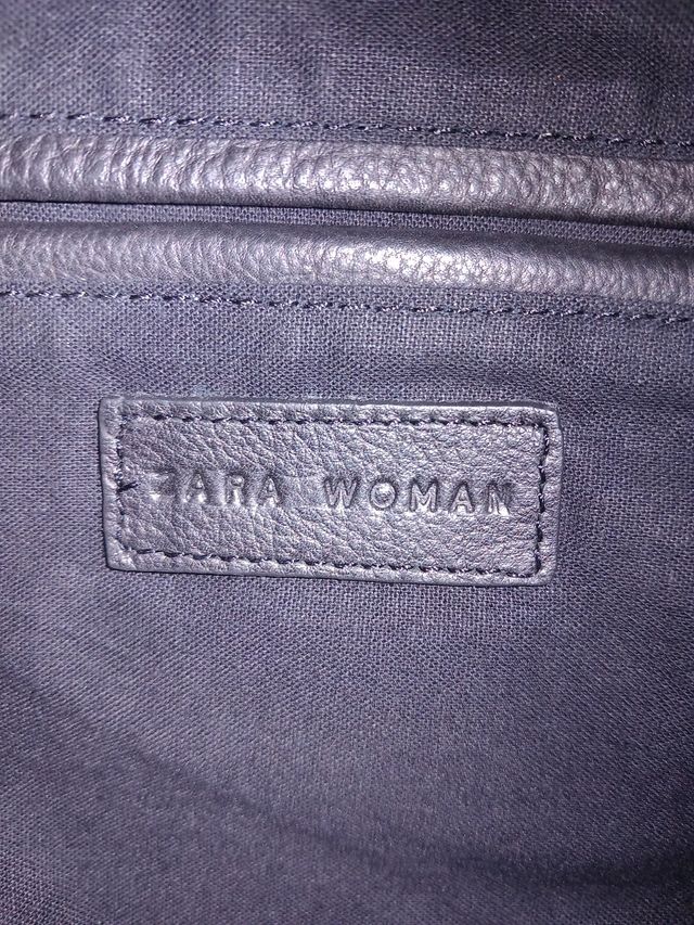 BOLSO NEGRO PIEL GRANDE A ESTRENAR ZARA
