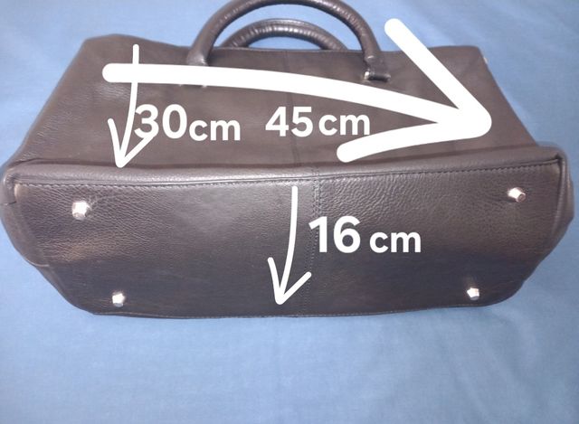 BOLSO NEGRO PIEL GRANDE A ESTRENAR ZARA