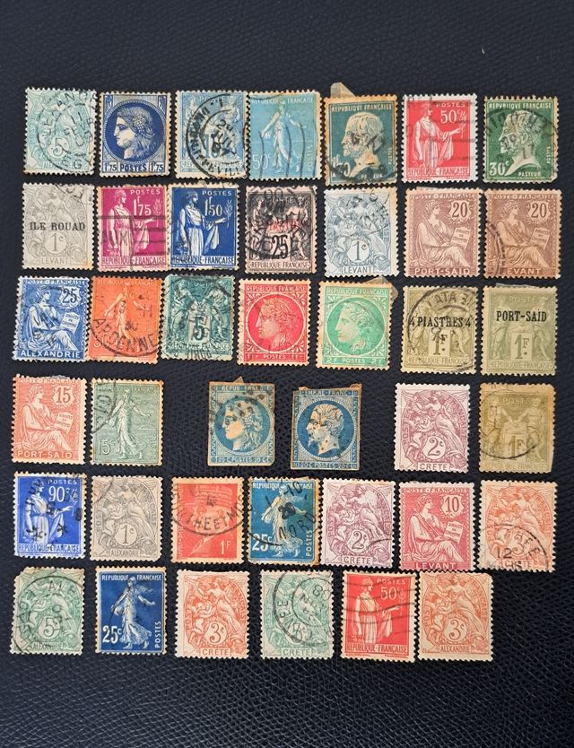 Francia 40 francobolli antichi