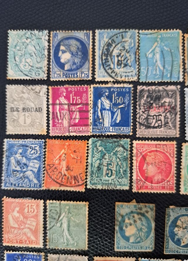 Francia 40 francobolli antichi