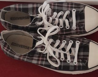 CONVERSE,  REBAJADO 35€ cuadros negros, gris, rojo