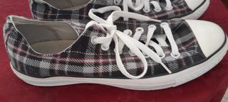 CONVERSE,  REBAJADO 35€ cuadros negros, gris, rojo
