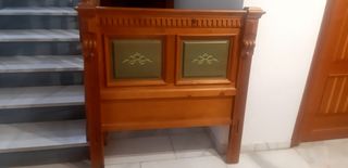 Cabecero cama madera pino macizoo 90 cm