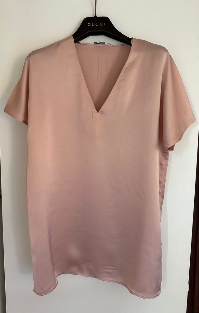 Blusa Cos rosa in 100% seta