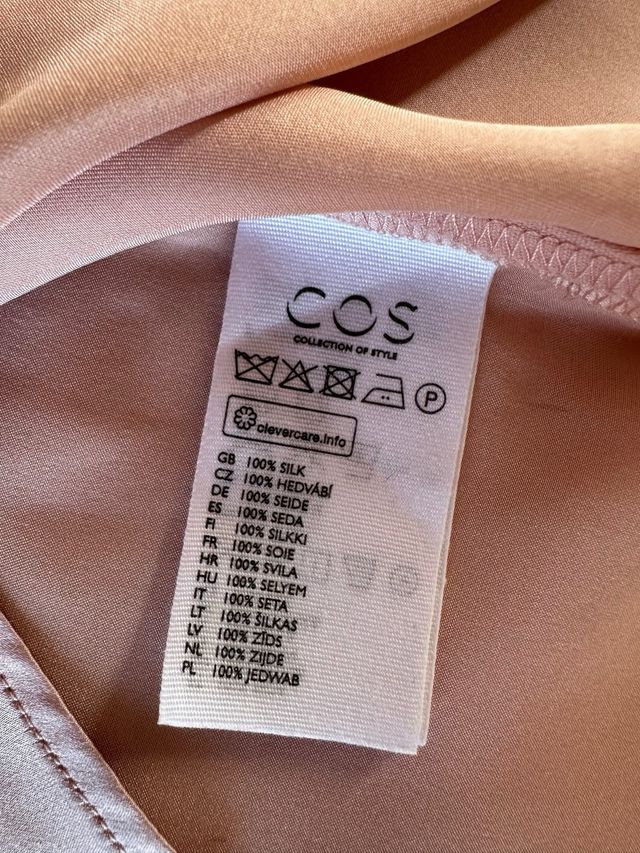 Blusa Cos rosa in 100% seta