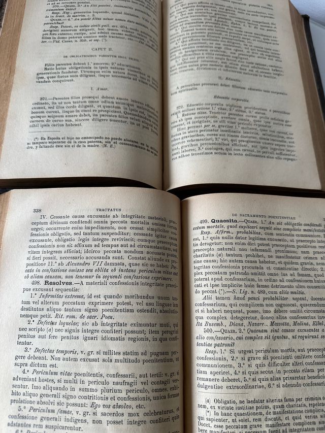 Antiguos libros teología moral 1892