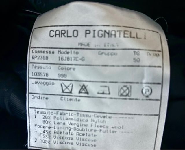 Abito sposo Carlo Pignatelli