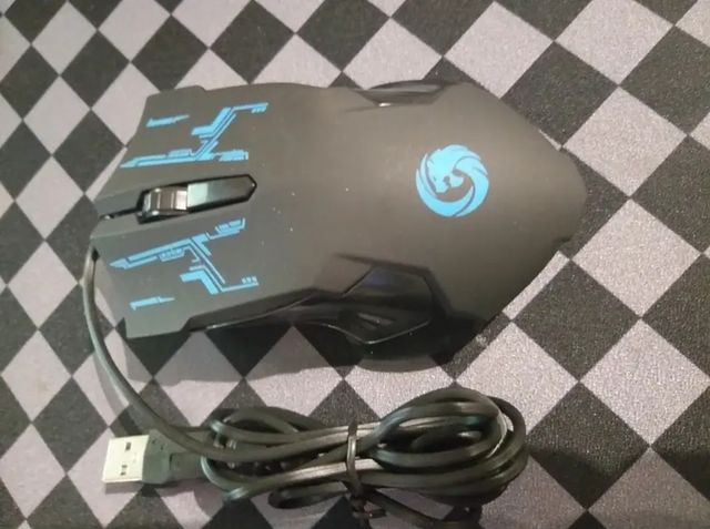 Ratón círculo azul nuevo