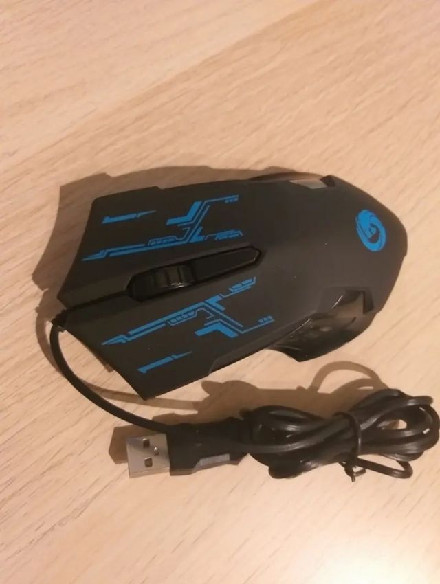 Ratón círculo azul nuevo