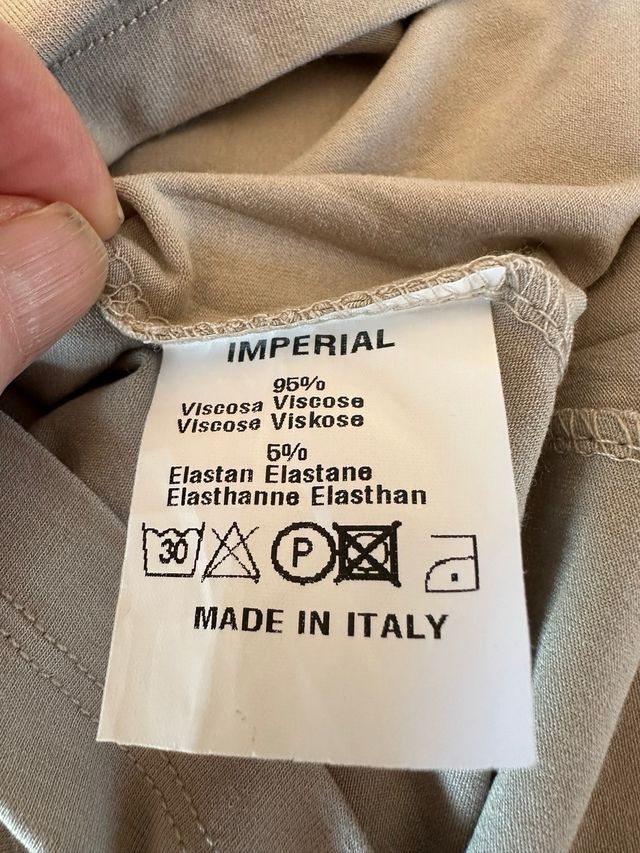 Top Inmperial a fascia grigio