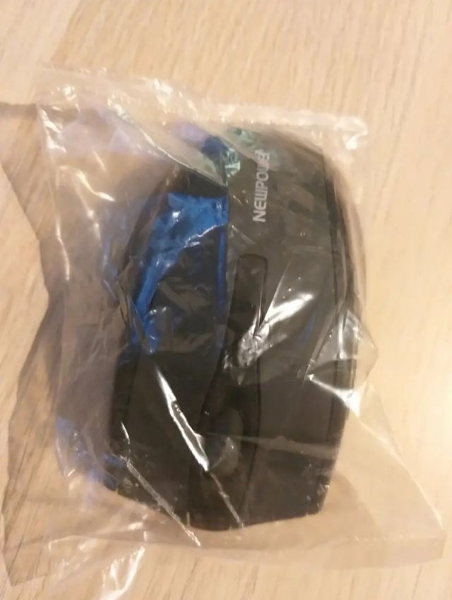 Ratón negro mate nuevo