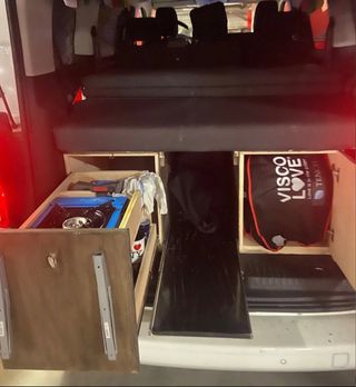 Mueble y colchón camper