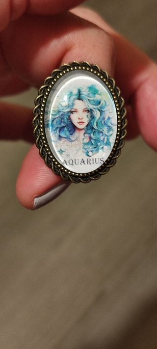 Anillo horóscopos vintage 