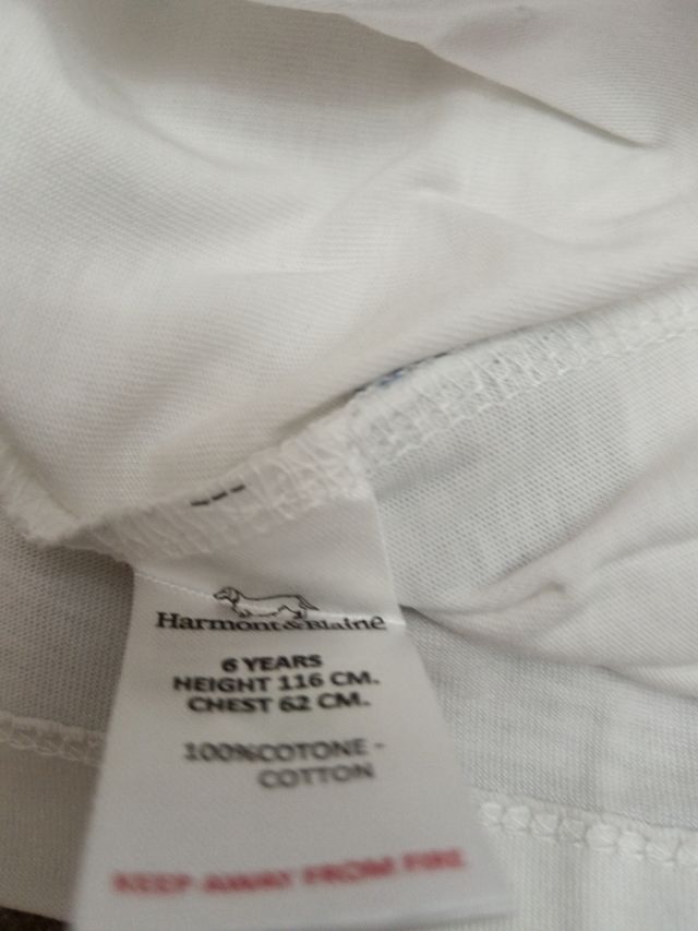 T-shirt bianca bimbo