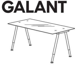 Tavolo scrivania ikea modello Galant