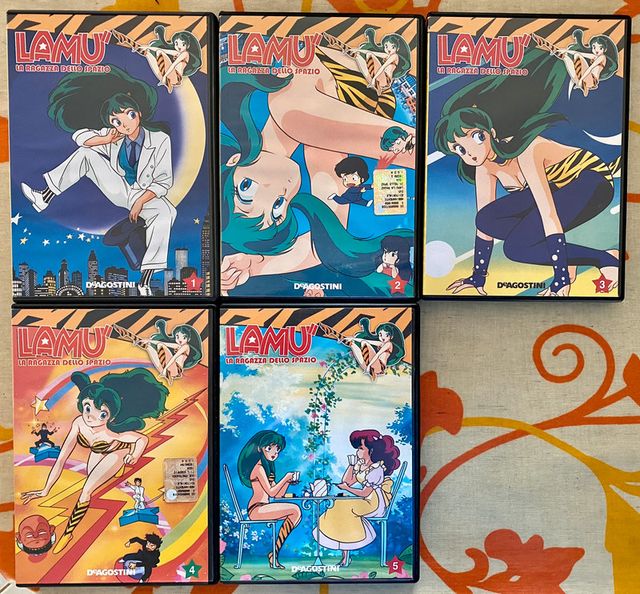 DVD Lamú volumi 1,2,3,4,5 "Rumiko Takahashi"