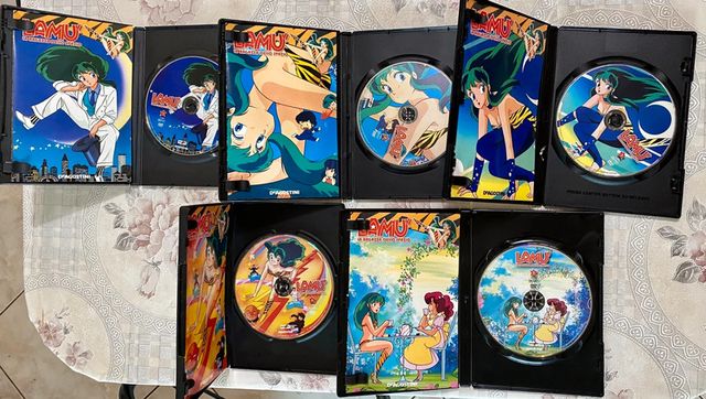 DVD Lamú volumi 1,2,3,4,5 "Rumiko Takahashi"